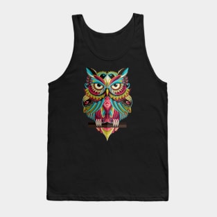 Colorful owl Tank Top